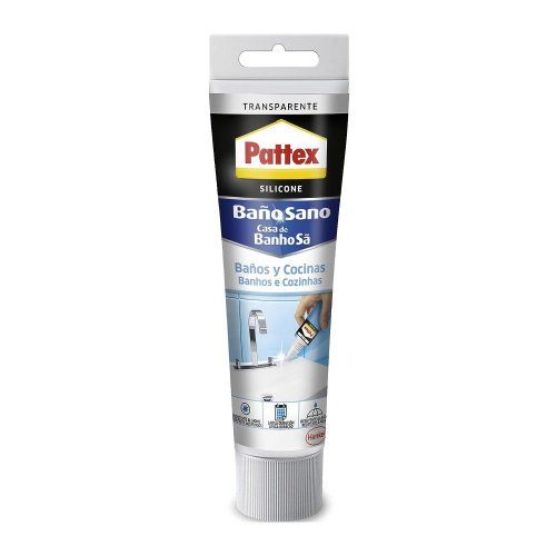 pattex silicona transparente y blanca